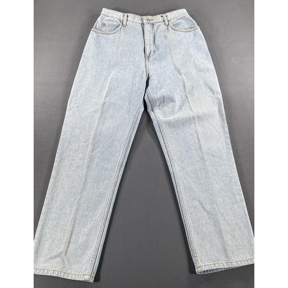 VTG Basic Equipment Sz. 14 Short 90s Mom Jeans Light Wash High Rise 100% Cotton